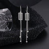 925 Sterling Silver Geometric Round Bead Abacus Long Tassel Threader Earrings Elegant Light Luxury Style