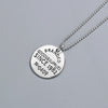 Sterling Silver Geometric Round Tag Pendant Necklace With Ball Chain Electroplated Retro Hip Hop Trendy Jewelry