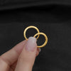 Sterling Silver Geometric Sandblasted Earrings For Women With Sparkling Electroplated Finish And Simple Stylish Design