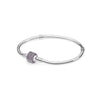 925 Sterling Silver Geometric Square Head Snake Chain Bracelet Minimalist Light Luxury Jewelry For Men And Women