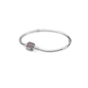 925 Sterling Silver Geometric Square Head Snake Chain Bracelet Minimalist Light Luxury Jewelry For Men And Women