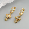 925 Sterling Silver Geometric Star Earrings For Women Romantic Fashion Electroplated Luxury Earrings