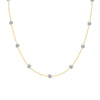 925 Sterling Silver Geometric Style Clavicle Chain Necklace For Women With Electroplating