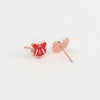Sterling Silver Geometric Tiger Inspired Earrings For Women With Electroplated Finish