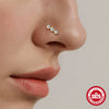 925 Sterling Silver Geometric Unisex Closed Nose Ring Body Piercing Jewelry With Environmentally Friendly Plating