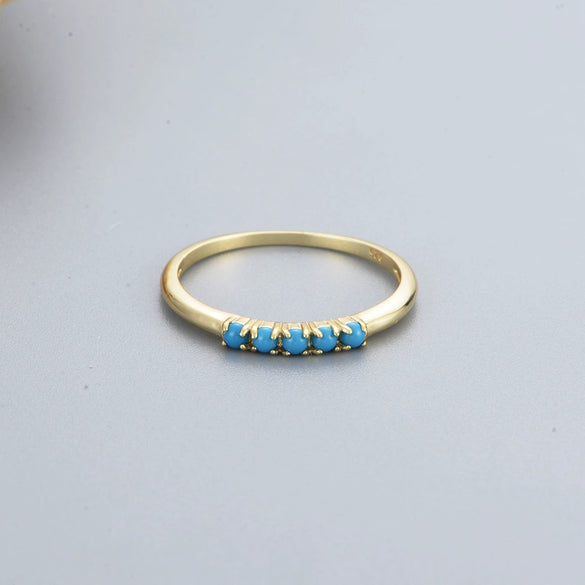 Sterling Silver Geometric Women's Ring Set With Diamonds