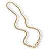 925 Sterling Silver Geometric Woven Square Necklace With Electroplated Finish And Chopin Chain For Unisex