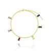 925 Sterling Silver Geometric Zircon Bracelet For Women Simple Fashion Electroplated Ins Style Jewelry Accessory