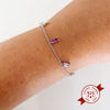 925 Sterling Silver Geometric Zircon Bracelet For Women Simple Fashion Electroplated Ins Style Jewelry Accessory