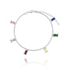 925 Sterling Silver Geometric Zircon Bracelet For Women Simple Fashion Electroplated Ins Style Jewelry Accessory