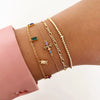 925 Sterling Silver Geometric Zircon Bracelet For Women Simple Fashion Electroplated Ins Style Jewelry Accessory