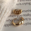925 Sterling Silver Glossy Women's Earrings With Letters Numbers Text Pattern And Electroplating