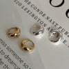 925 Sterling Silver Glossy Women's Earrings With Letters Numbers Text Pattern And Electroplating