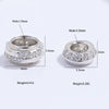 Sterling Silver Gold Plated Zirconium Round Spacer Beads For Bracelet Accessories