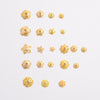 Sterling Silver Goldplated Hollow Flower Holder Petal Beaded Diy Handmade Bracelet Spacer Beads