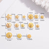 Sterling Silver Goldplated Hollow Flower Holder Petal Beaded Diy Handmade Bracelet Spacer Beads
