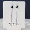 925 Sterling Silver Gourd Tassel Ear Threader Earrings Long Slim Dangle Earrings For Women
