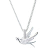 925 Sterling Silver Handmade Swallow Animal Zodiac Earrings With Pendant Electroplated