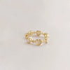 925 Sterling Silver Heart Diamond Ring For Women And Unisex Wear Adjustable Open Band Distinctive Niche Design