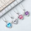 925 Sterling Silver Heart Pendant Necklace Electroplated Simple Trendy Collarbone Chain Gift For Women And Couples
