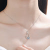 Sterling Silver Heart Pendant Necklace With Ochain And Electroplated Finish For Women