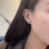 925 Sterling Silver Heart Pendant Necklace With Zircon Electroplated Heart Shaped Cross Chain Fashion Clavicle Necklace Gift