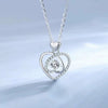 Sterling Silver Heart Shape Light Luxury Necklace