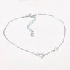 Sterling Silver Heart Shaped Diamond Plated Women's Bracelet