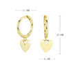 Sterling Silver Heart Shaped Fashion Cool Earrings For Women