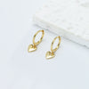 Sterling Silver Heart Shaped Fashion Cool Earrings For Women