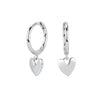 Sterling Silver Heart Shaped Fashion Cool Earrings For Women