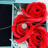 Sterling Silver Heartshaped Diamond Necklace O Chain