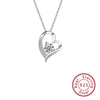 Sterling Silver Heartshaped Women's Necklace