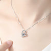 Sterling Silver Heartshaped Women's Necklace