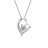 Sterling Silver Heartshaped Women's Necklace