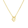 Sterling Silver Heartshaped Zircon Clavicle Chain Necklace