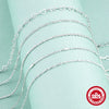 925 Sterling Silver Hemp Rope Chain Women's Diy Bracelet With Geometric Design And Electroplating Treatment