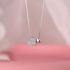 Sterling Silver Inlay Heart Shape Pendant Necklace
