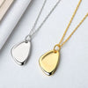 925 Sterling Silver Irregular Geometric Glazed Pendant Necklace Minimalist Electroplated Metallic Clavicle Chain