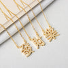 Sterling Silver Letter Pendant Necklace With Simple Diamond Accents O Chain Clavicle Necklace For Women