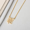 Sterling Silver Letter Pendant Necklace With Simple Diamond Accents O Chain Clavicle Necklace For Women