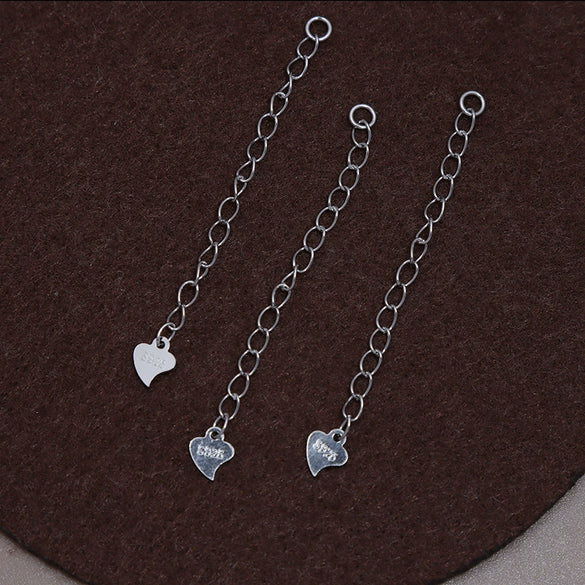 Sterling Silver Lobster Clasp Tail Chain Diy Handmade Pearl Necklace Jewelry With Electroplating Treatment