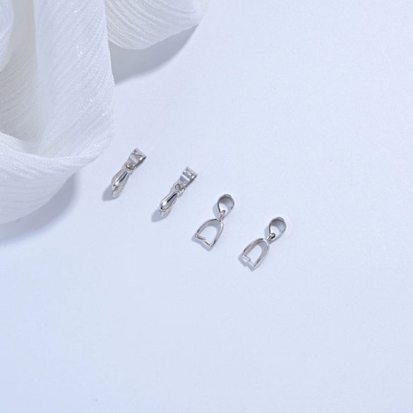 925 Sterling Silver Melon Seed Buckle Handmade Diy Bracelet Necklace Pendant Buckle Material With Electroplating