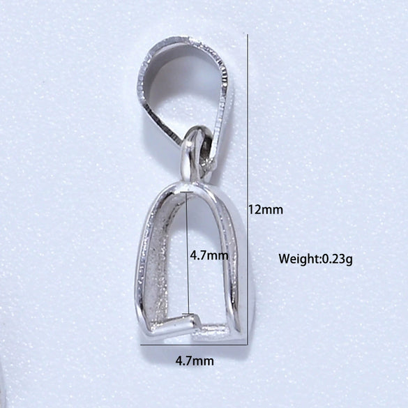 925 Sterling Silver Melon Seed Buckle Handmade Diy Bracelet Necklace Pendant Buckle Material With Electroplating