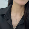 Sterling Silver Mermaid Tail Pendant Necklace Geometric Clavicle Chain Light Luxury Style For Women