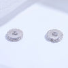 Sterling Silver Micropaved Zircon Round Wheel Gear Spacer Gasket Handmade Diy Bracelet Beads