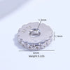 Sterling Silver Micropaved Zircon Round Wheel Gear Spacer Gasket Handmade Diy Bracelet Beads