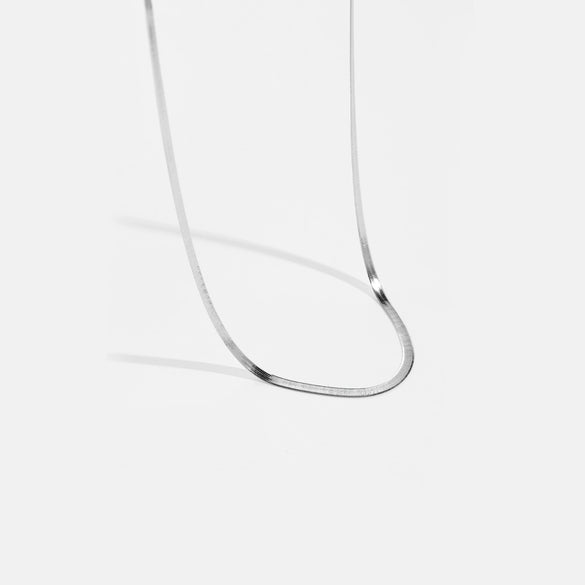 925 Sterling Silver Minimalist Flat Snake Bone Chain Choker And Bracelet For Women With Geometric Design And Electroplating