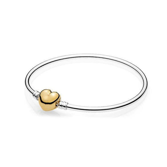 Sterling Silver Minimalist Geometric Bracelet With Round Clasp And Rose Gold Tone Finish For Unisex Jewelry Making