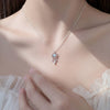 Sterling Silver Moonstone Necklace With Geometric Drop Pendant And Dreamcatcher Inspired Design For Women